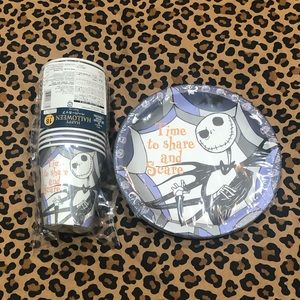 Disney Nightmare Before Christmas Paper Plate And Cup Bundle